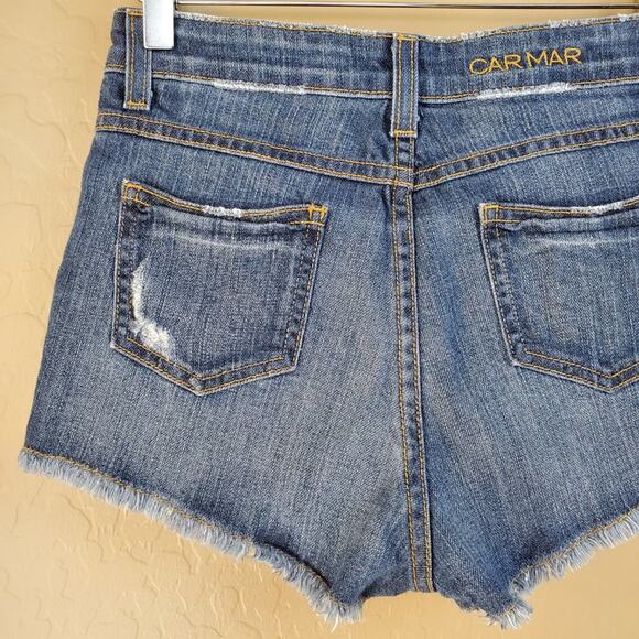 Carmar Cutoff Distressed Denim Shorts - Picture 6 of 9